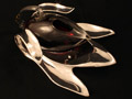 Wine Jug & Stand - 925 Silver, Glass, 2011. Glass by Brian Hirst